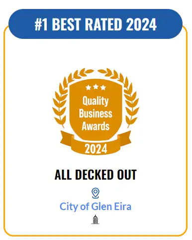 2024 Glen Iris Award for best Deck Builder